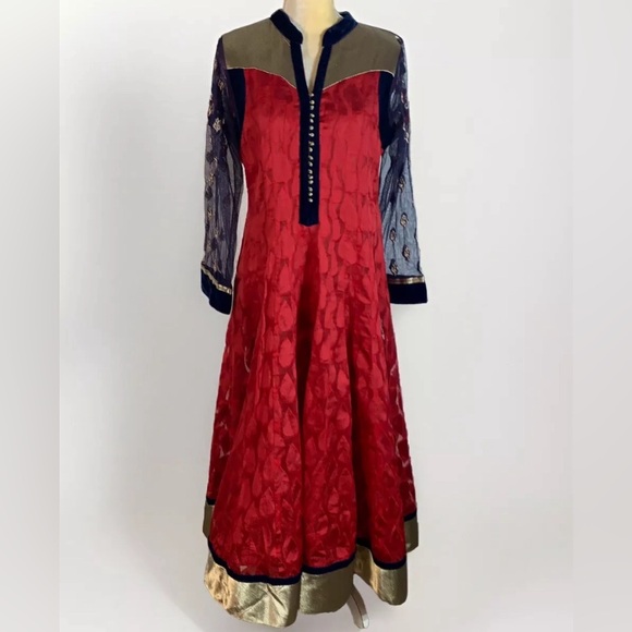 Karishma anarkali gown kurti indian pakistani dress size XL (US juniors size) - Picture 7 of 16